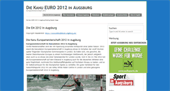 Desktop Screenshot of euro2012-augsburg.de